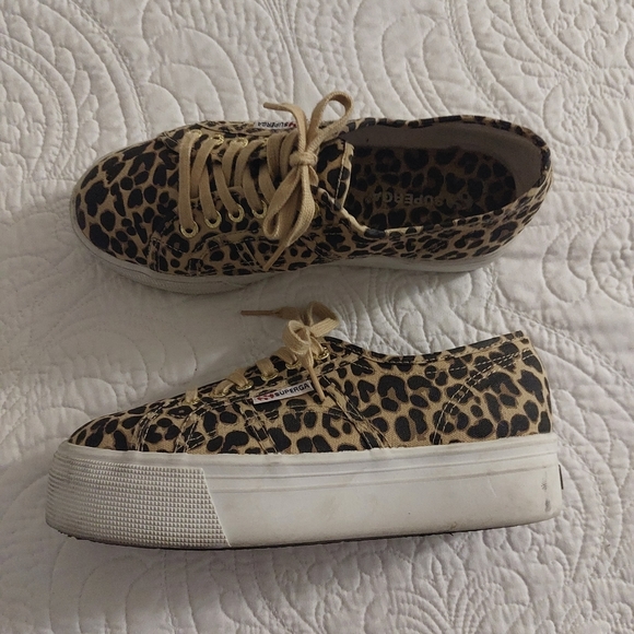 SUPERGA LEOPARD PLATFORM SNEAKERS - Picture 10 of 12